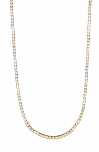 Adornia Crystal Tennis Necklace