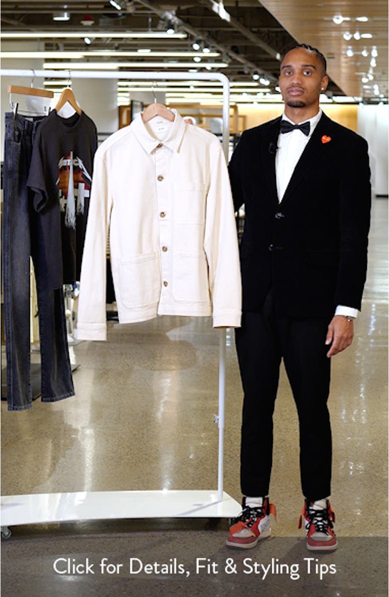 Sean Stretch Cotton Shirt Jacket, sales video thumbnail