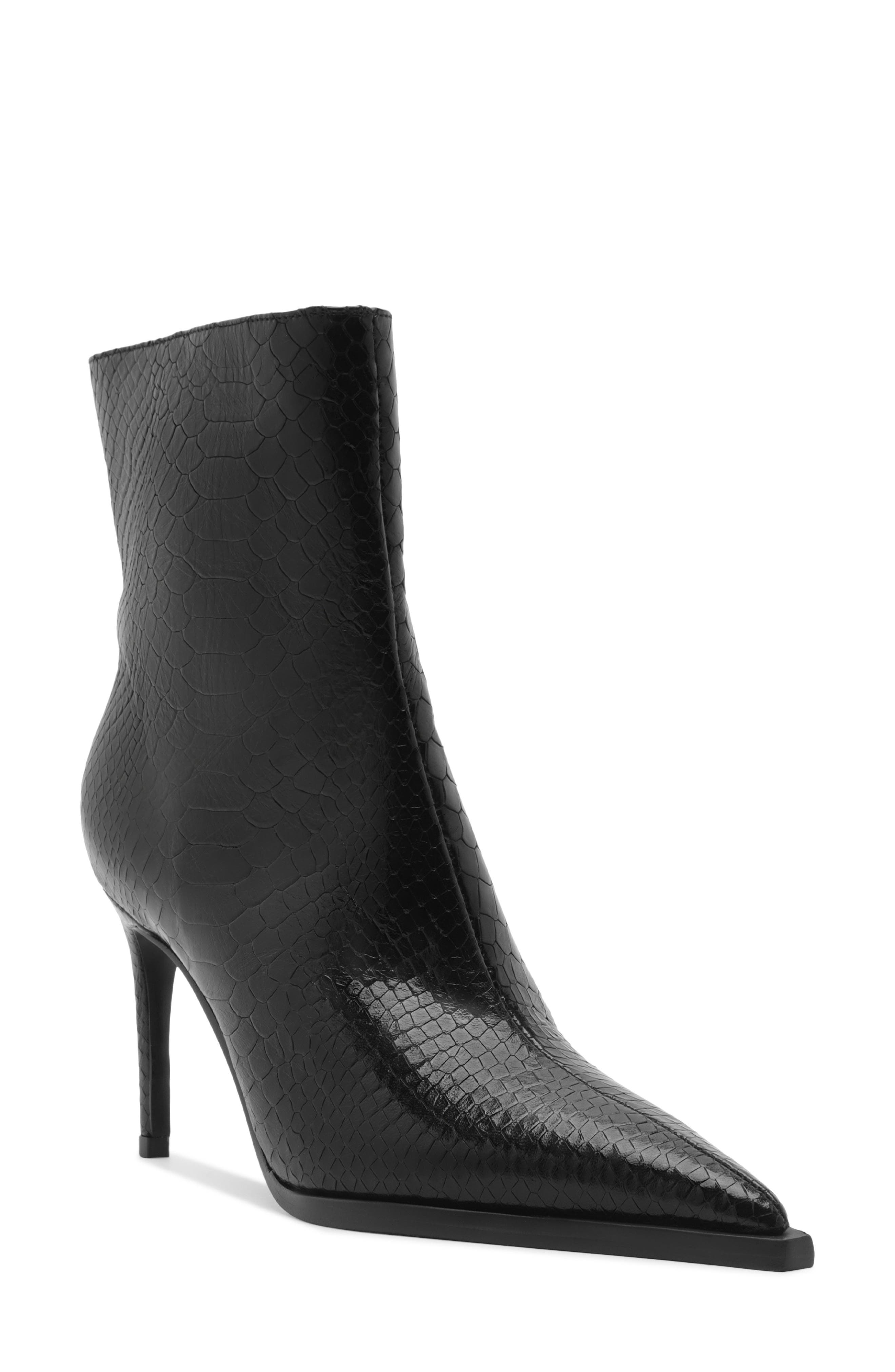 Schutz Mary Stiletto Boot, Main, color, Black