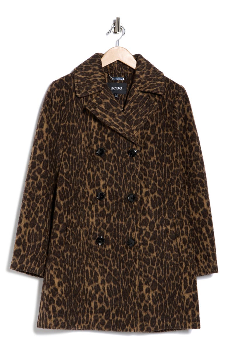 Missy Leopard Double Breasted Coat