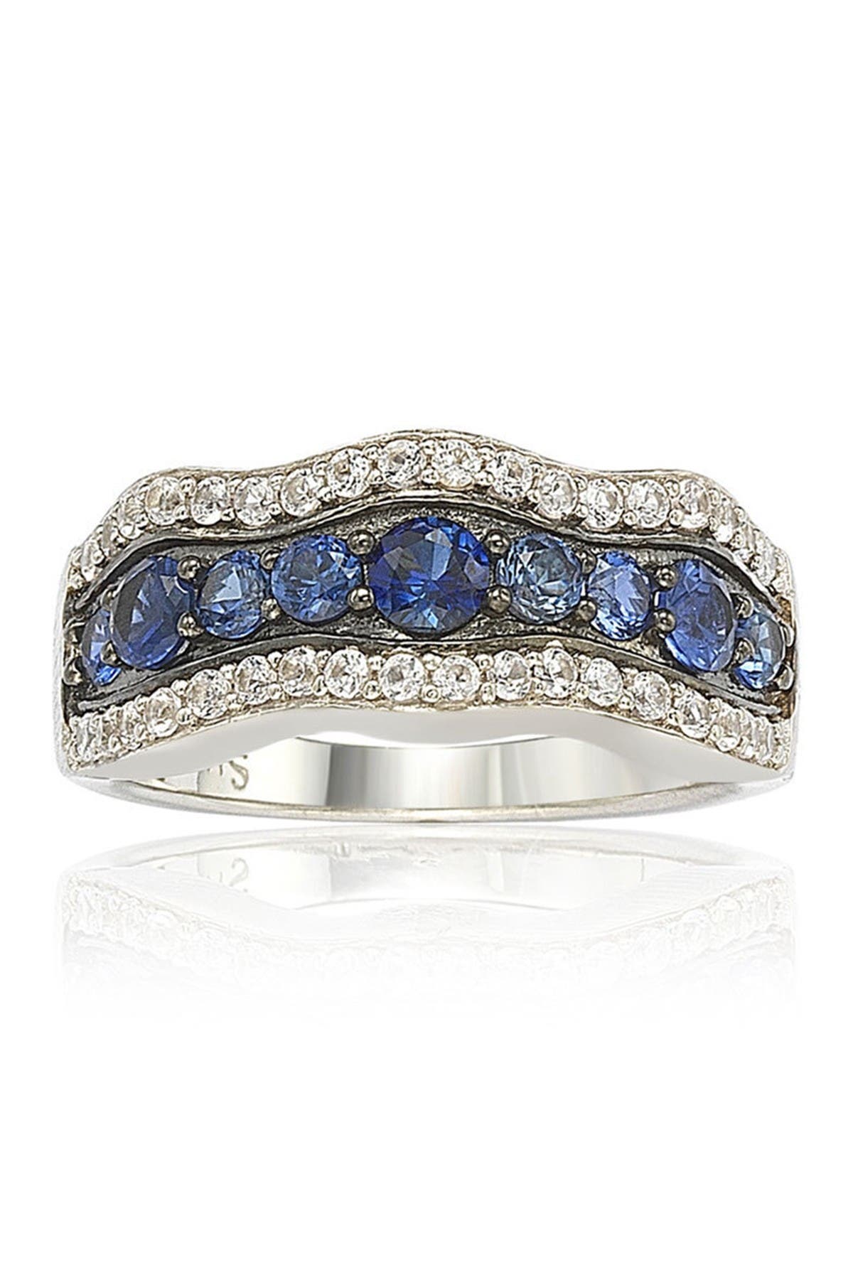 SUZY LEVIAN Sapphire & Diamond Wave Ring