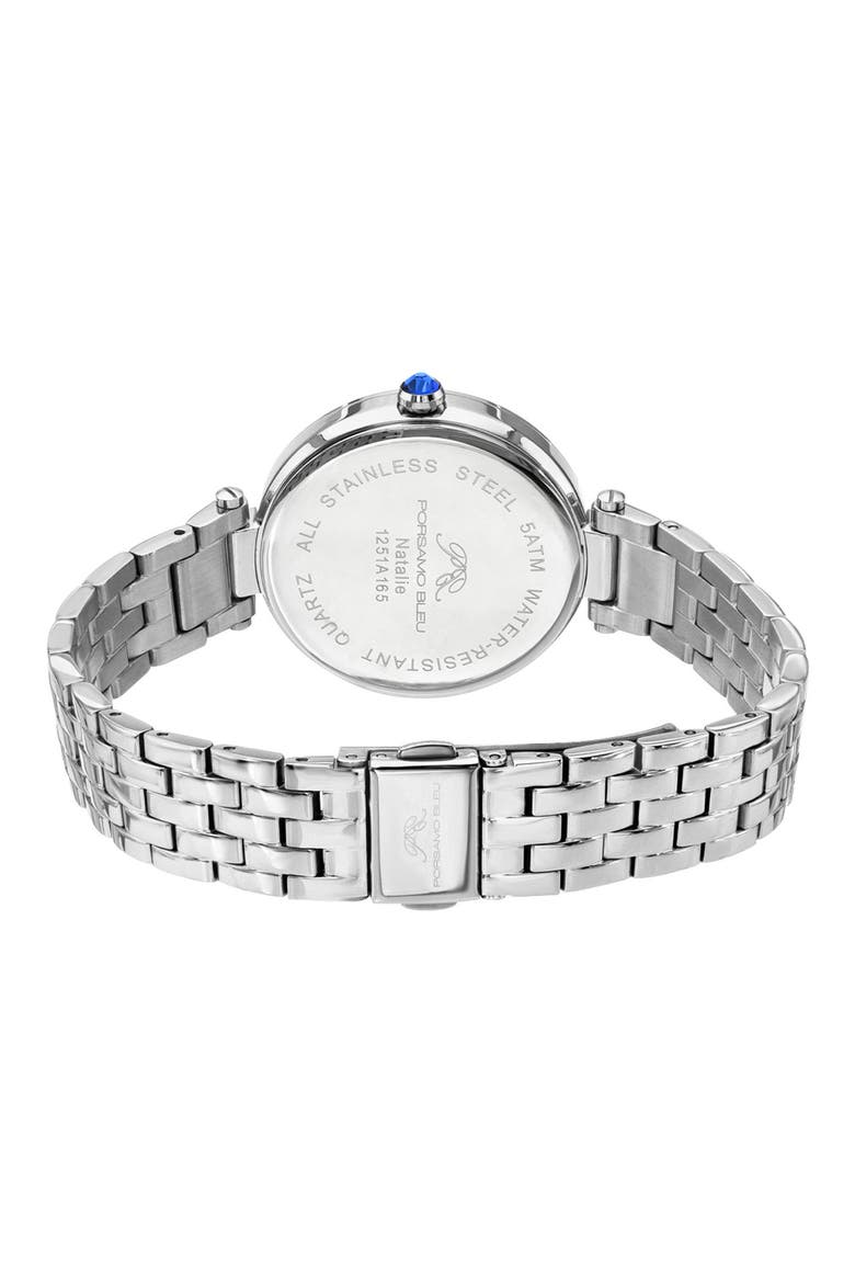 Natalie Bracelet Watch, 36mm, Alternate, color, SILVER