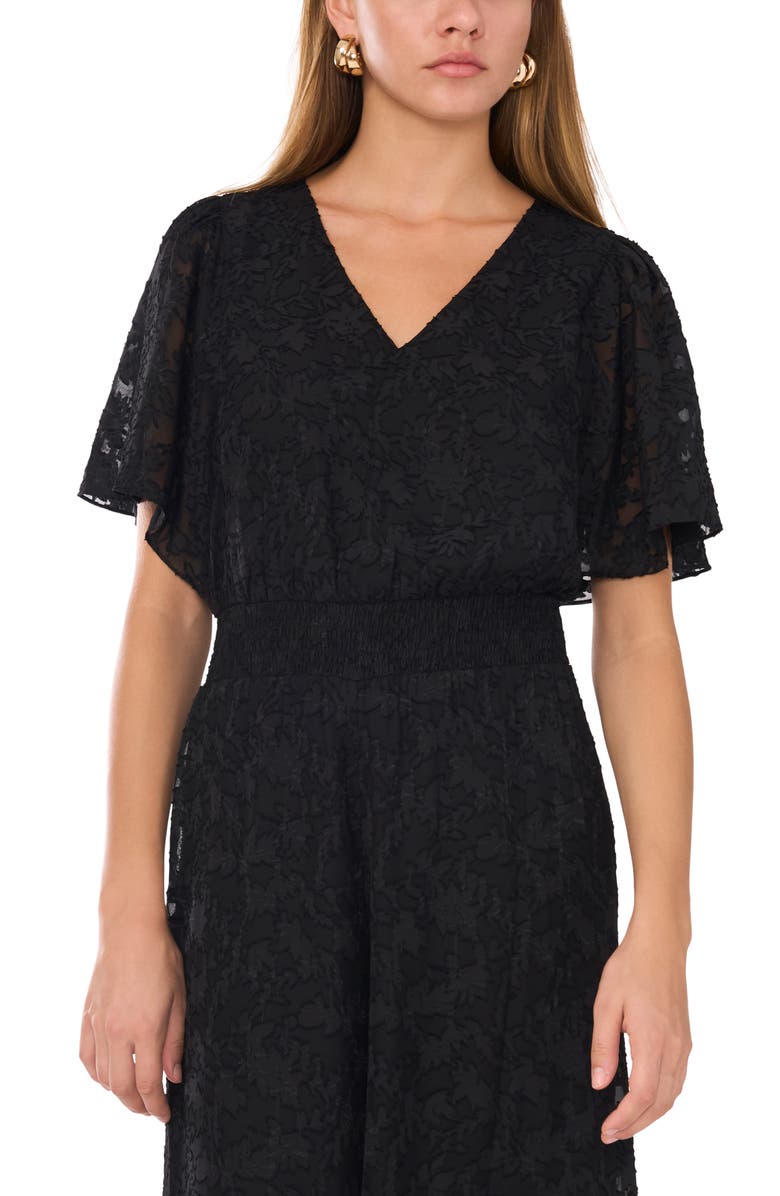 Vince Camuto Wide Leg Smocked Waist Jumpsuit, Alternate, color, 