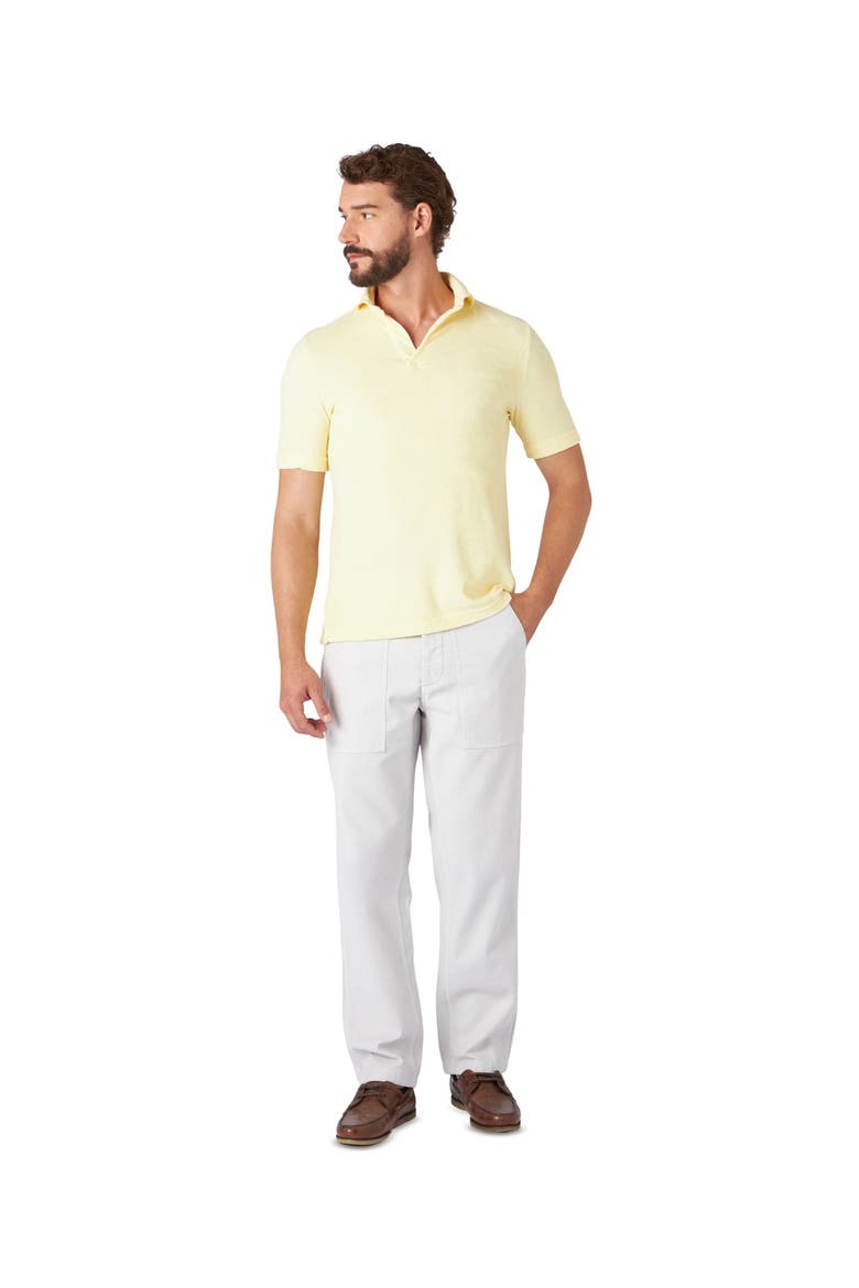 Sullivan Terry Cloth Jersey Polo, Alternate, color, LEMON