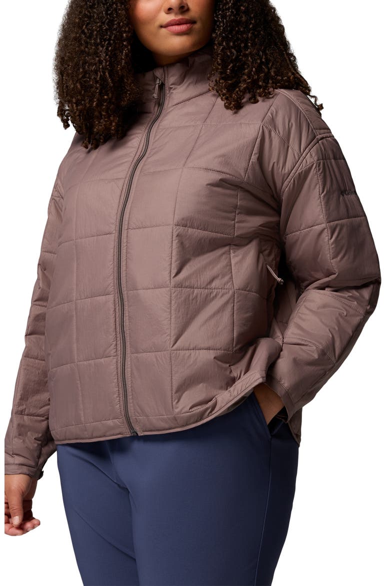 Sienna Hill Water Repellent Quilted Nylon Jacket, Alternate, color, IRON