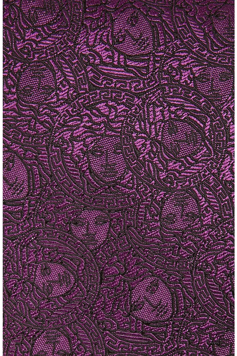 Print Silk Tie, Alternate, color, PURPLE