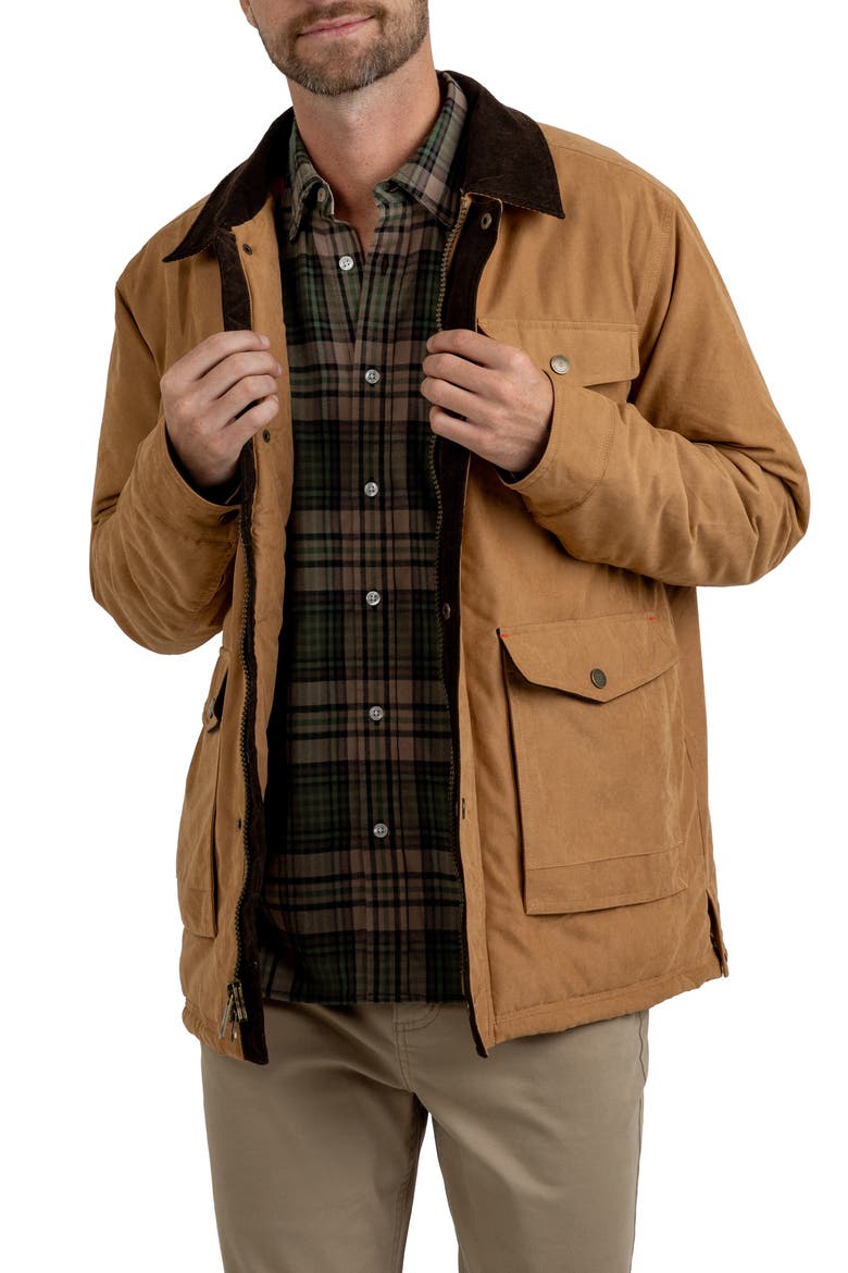 Four Pocket Water & Wrinkle Resistant Barn Coat, Alternate, color, WHISKEY