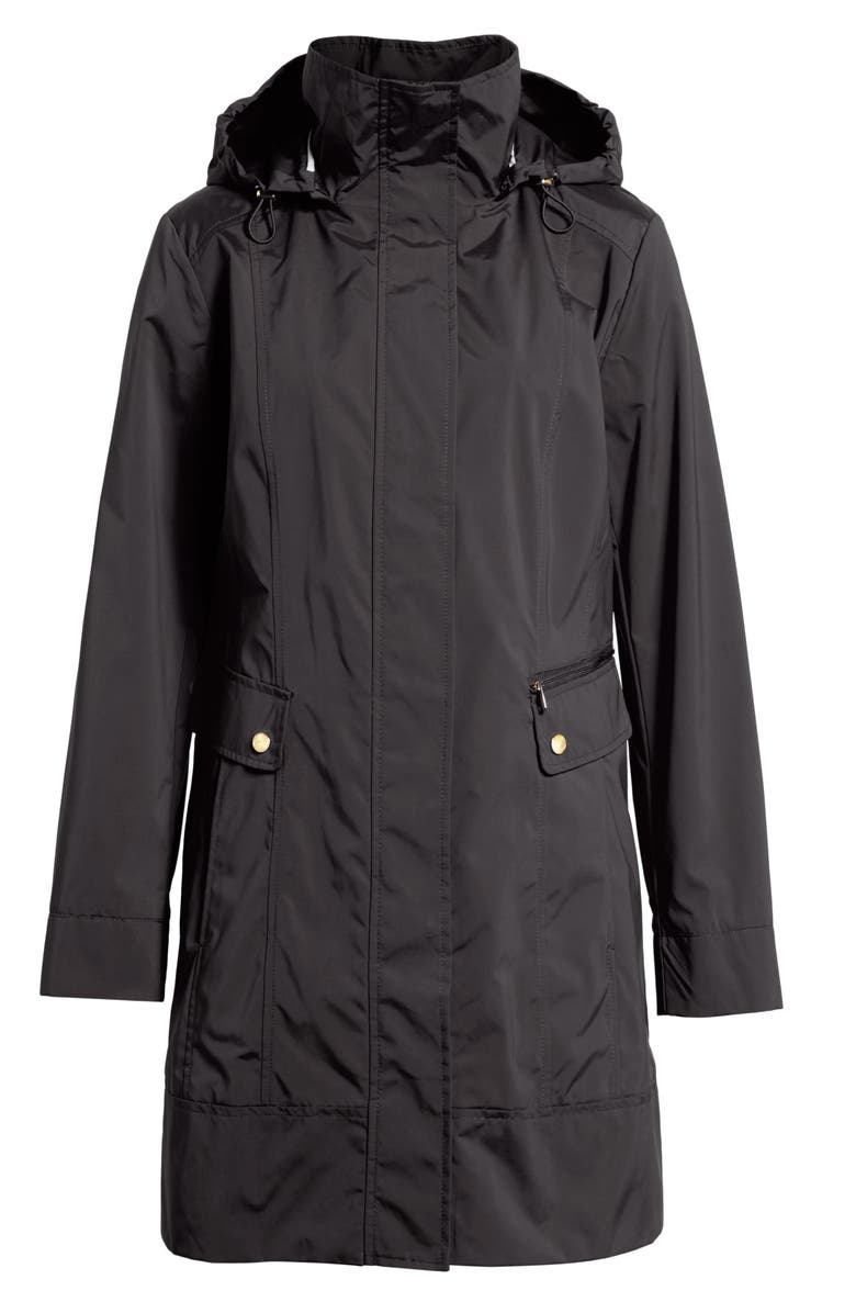 Back Bow Packable Hooded Raincoat