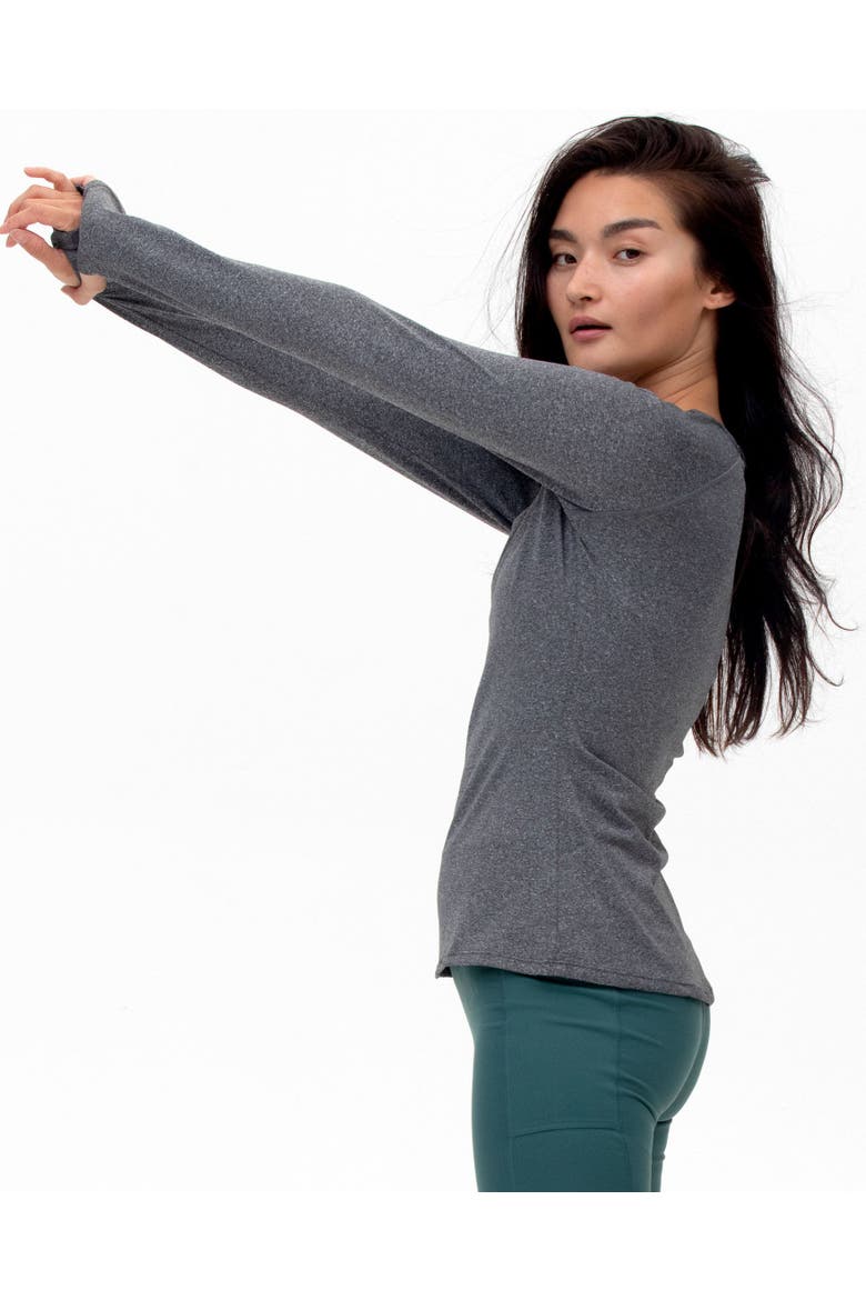 Citizen Compression Long Sleeve Top, Alternate, color, Heather Grey