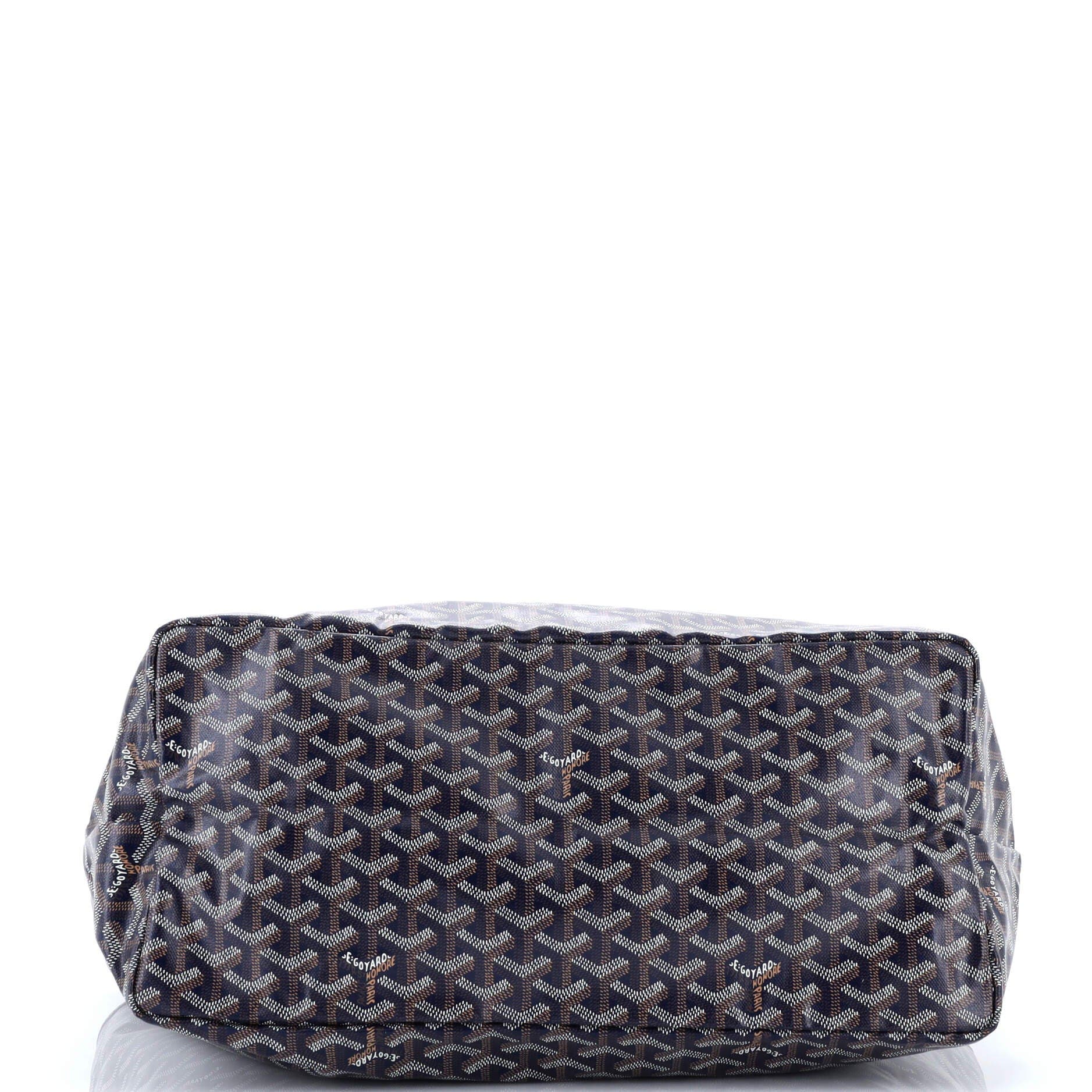 Pre-Owned Goyard Saint Louis Tote Coated Canvas GM, Alternate, color, Blue