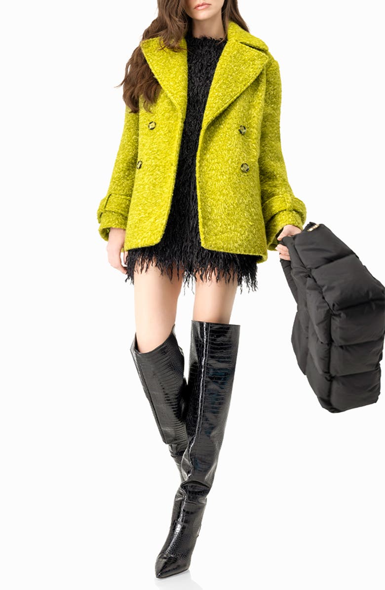 IVONNE Fantasy  Short Dress with Round Neck, Alternate, color, Black