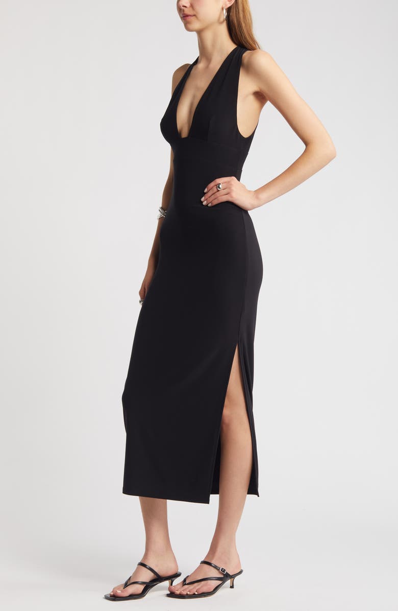 Open Edit Plunge Neck Dress, Alternate, color,