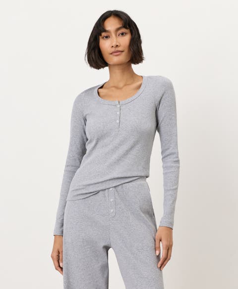 Dream Rib Slim Henley Made With Organic Cotton