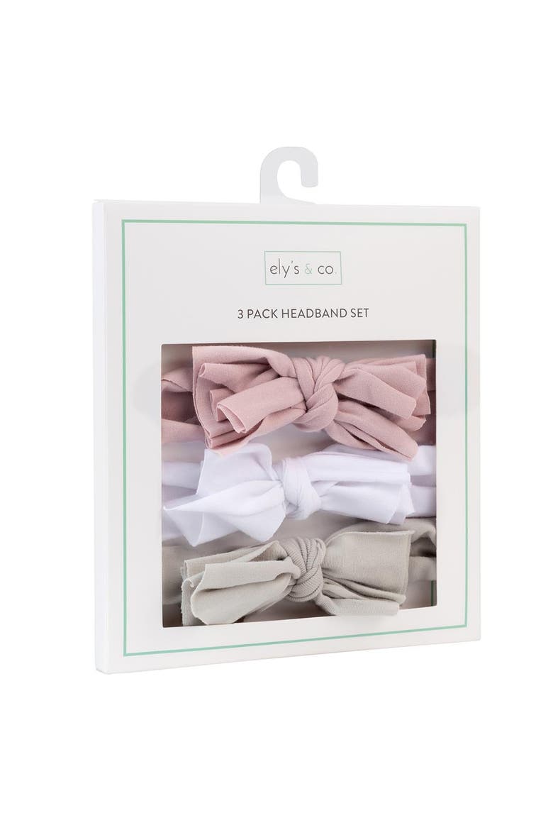 3 Pack Headband Set, Alternate, color, Mauve Lavender, Grey & White