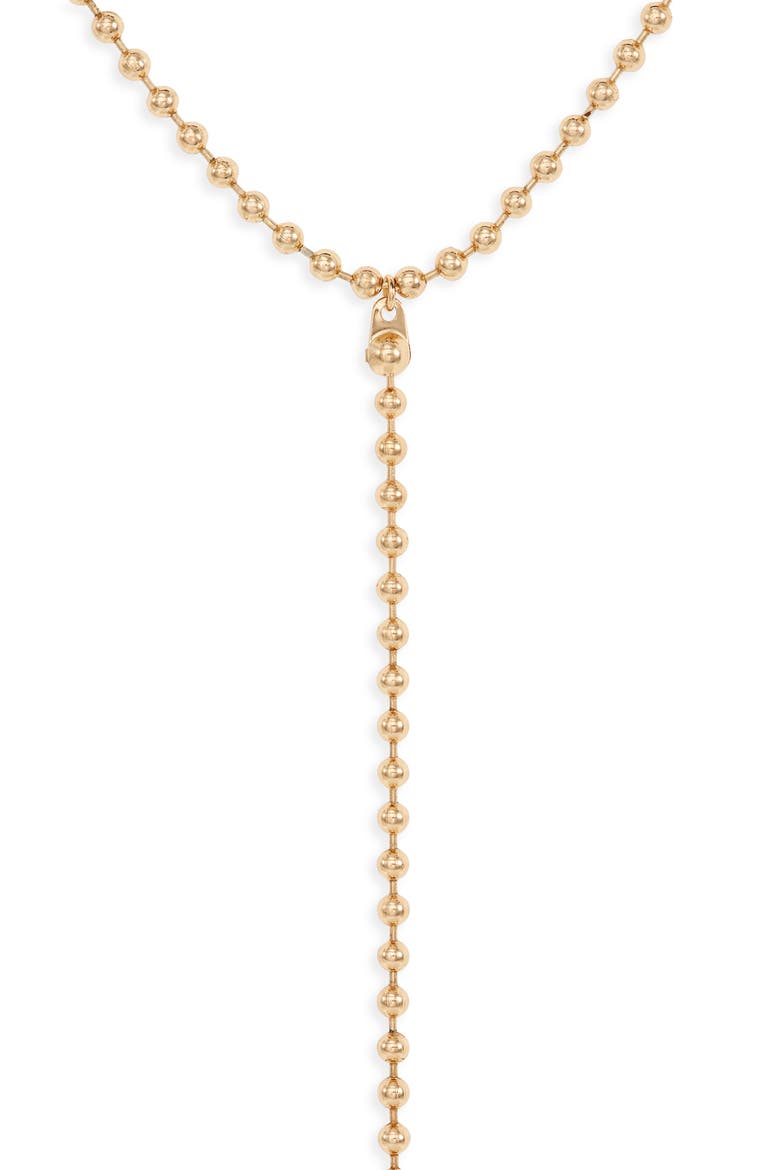 Beaded Y-Necklace, Alternate, color, GOLD