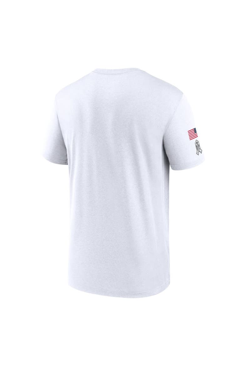 Men's Nike White Dallas Cowboys 2024 Salute To Service Legend Performance T-Shirt, Alternate, color, White