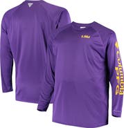 Columbia Men's Columbia Purple LSU Tigers Big & Tall Terminal Tackle Long Sleeve Omni-Shade T-Shirt