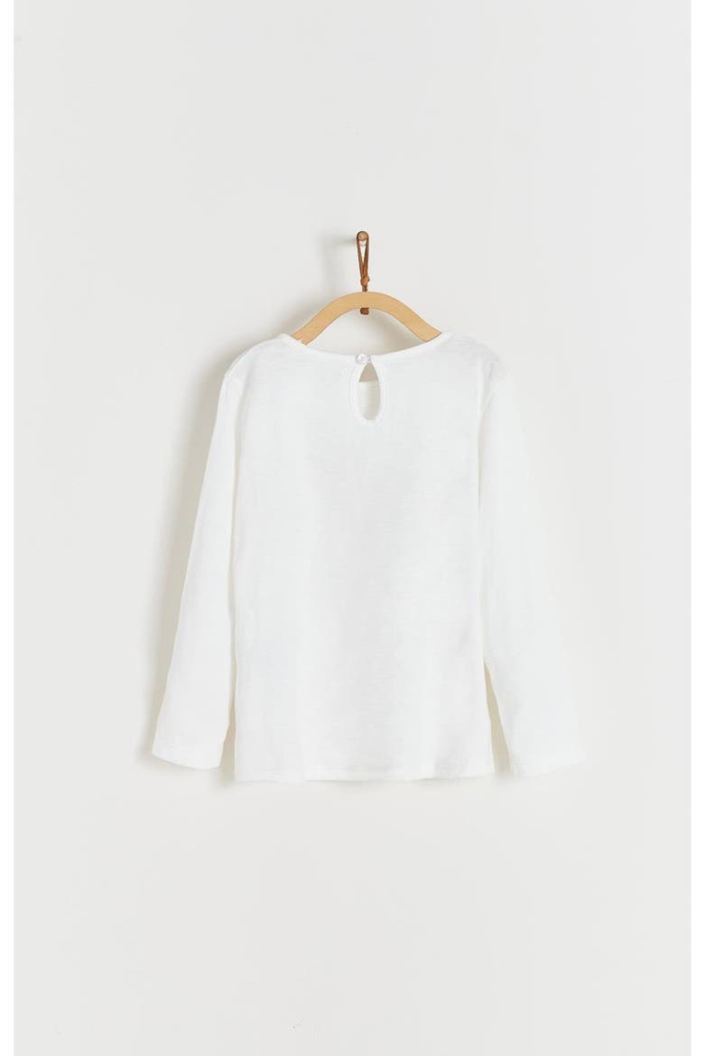 Long Sleeve Top Roses Print, Alternate, color, OFF WHITE