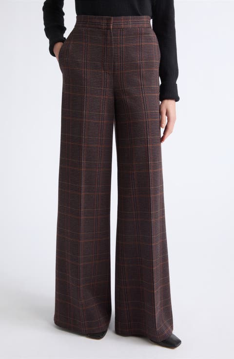 Memiro Plaid Wool Trousers