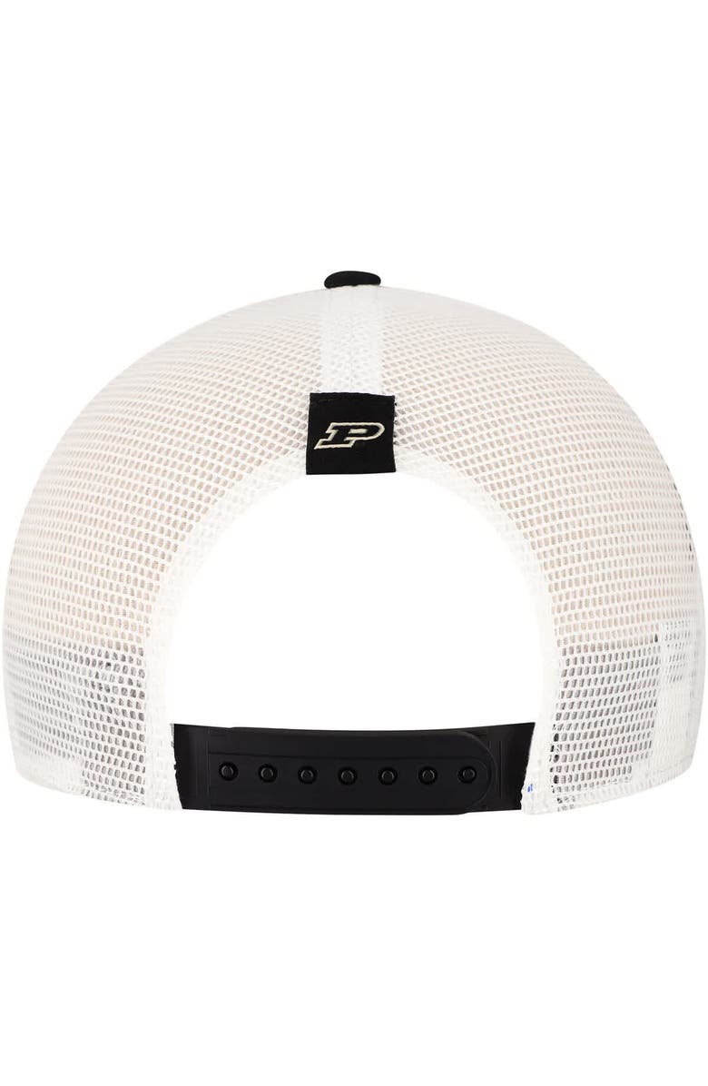 Nike Men's Nike Black Purdue Boilermakers 2024/25 Sideline Rise Trucker Adjustable Hat, Alternate, color, 