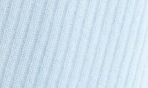 Portolano Cashmere Ribbed Wrap Scarf In Blue