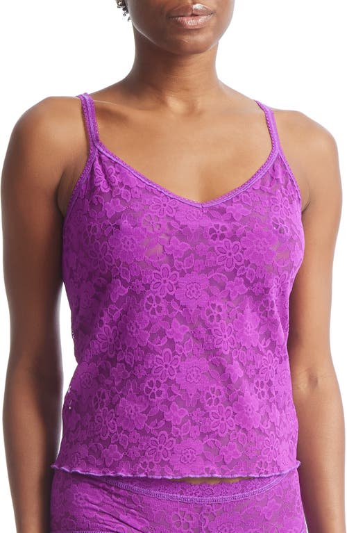 Hanky Panky Daily Lace Sheer Camisole In Purple