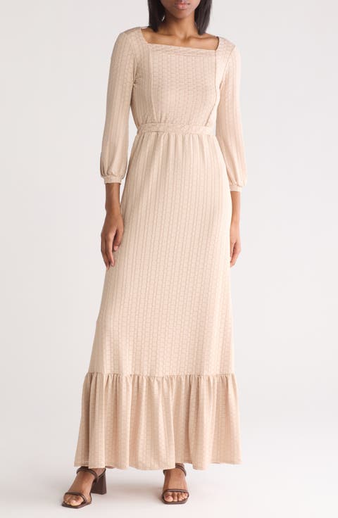 Square Neck Maxi Dress