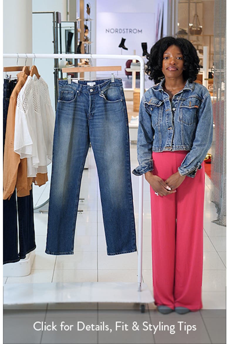 Mid Rise Straight Leg Jeans video