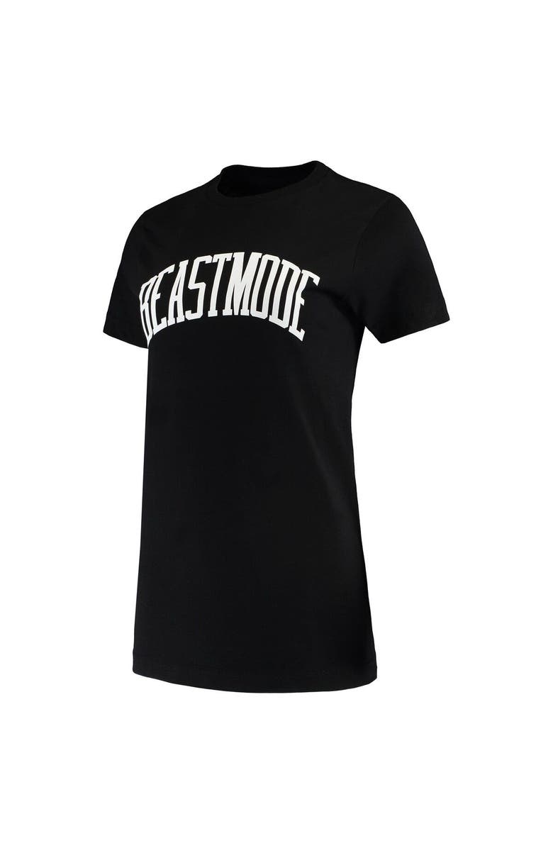Beast Mode Women's Beast Mode Black Collegiate Logo T-Shirt, Alternate, color, 