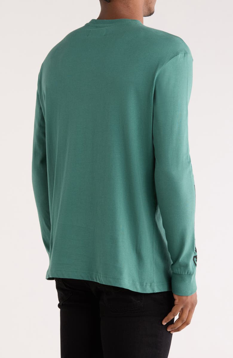 CAT WWR Destructed Logo Long Sleeve T-Shirt, Alternate, color, Spruce