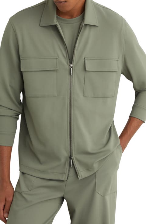 Glover Two-Way Zip Twill Shirt Jacket