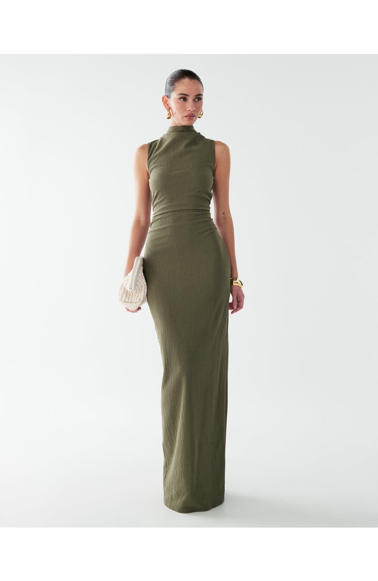 BWLDR Lana Maxi Dress, Alternate, color, Dark Olive