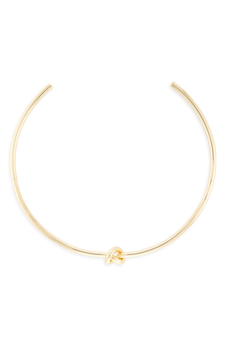 Shashi Knot Cuff Necklace, Main, color, Gold