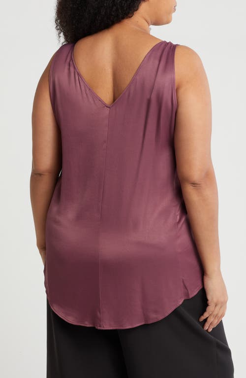 Nordstrom Double V-neck Tank In Purple