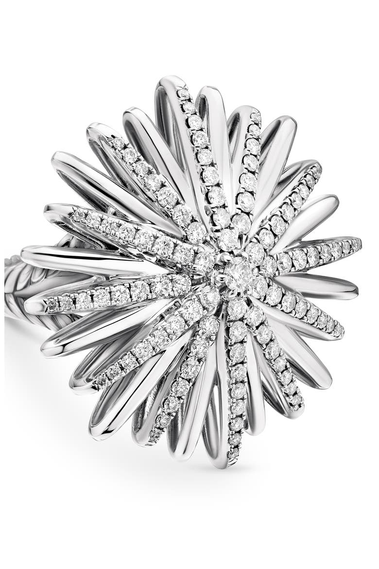 Starbust Diamond Ring, Alternate, color, DIAMOND/ SILVER