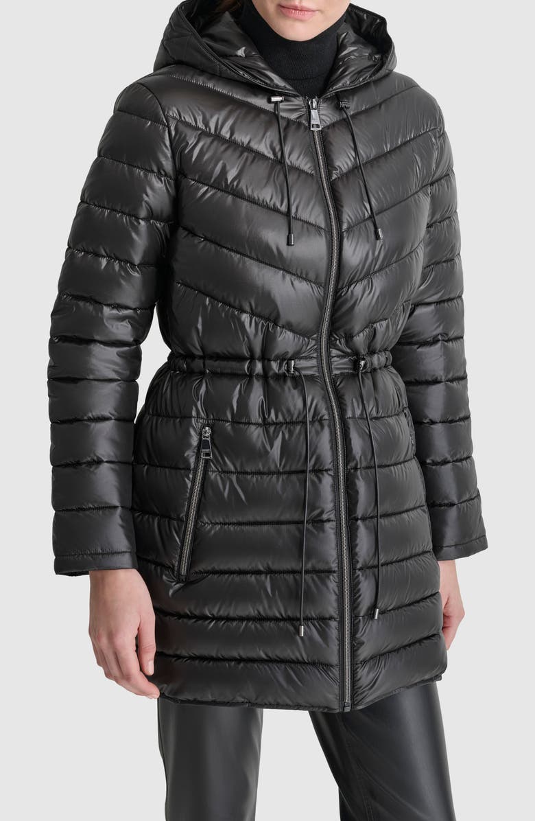 DKNY Packable Quilted Coat, Alternate, color, 