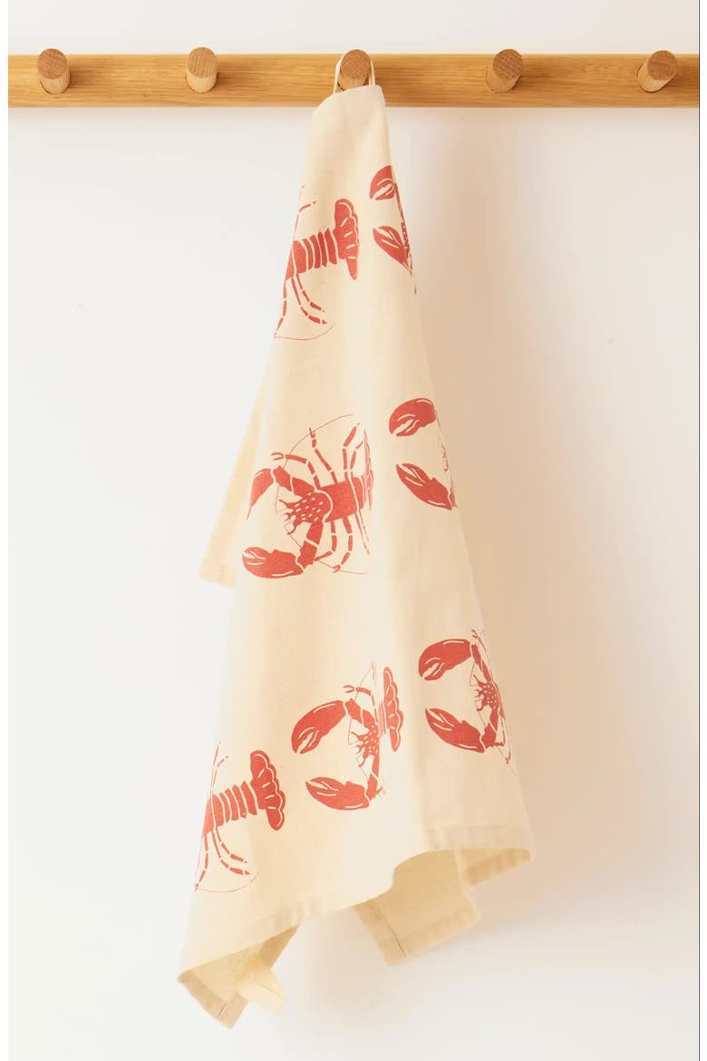Tea Towels Set of 3 - Fish White / Lobster / Seafood Platter, Alternate, color, Tea Towel