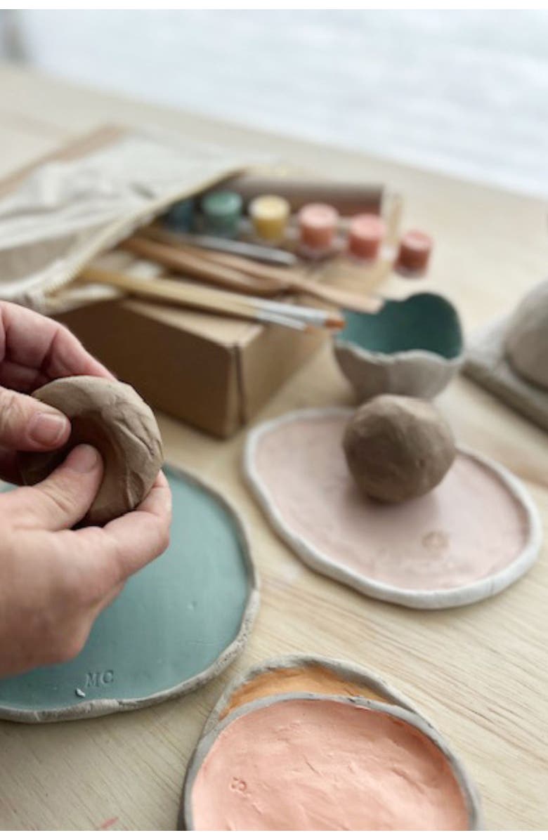 Breathe People Meditative Art Clay Kit, Guided Meditations, Journaling Prompts, Alternate, color, Meditate