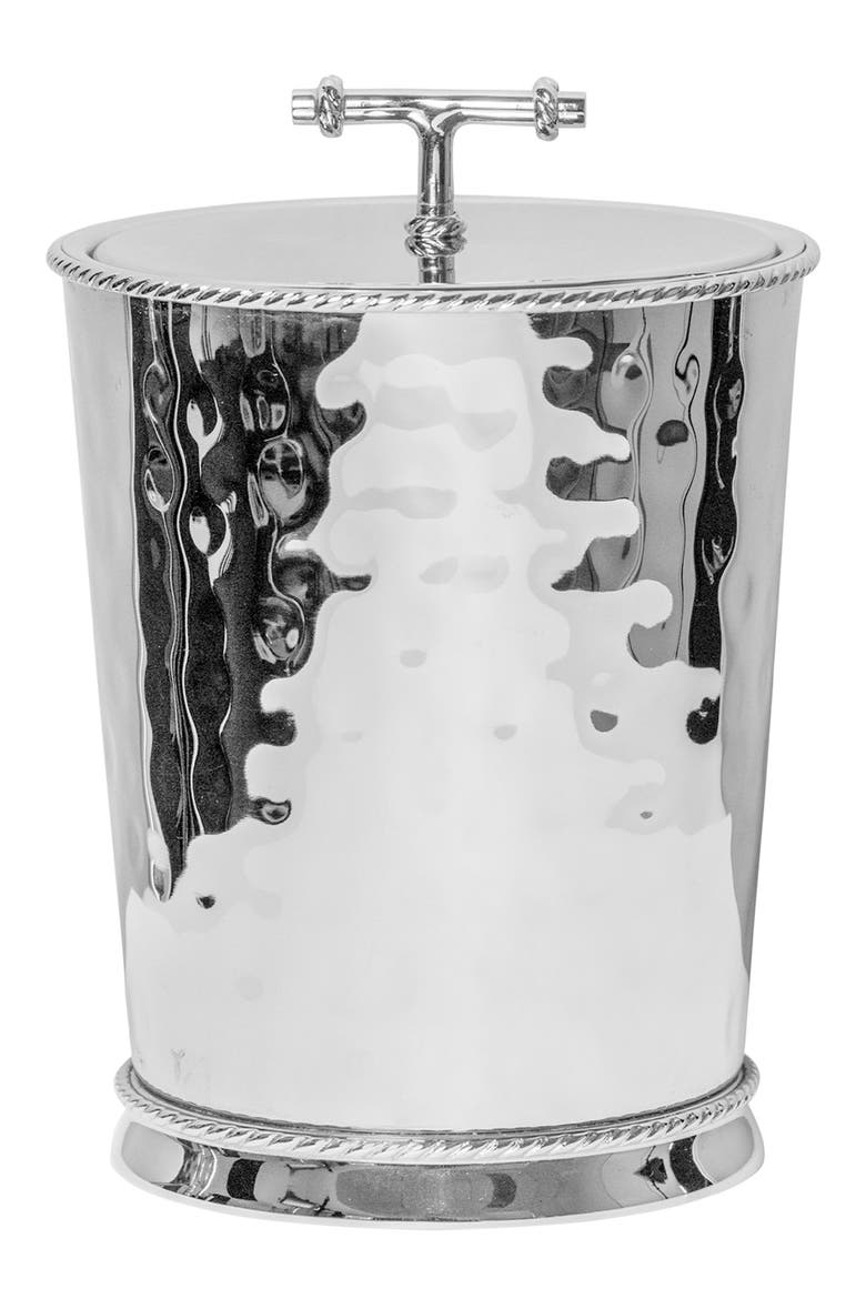 Graham Stainless Steel Lidded Ice Bucket & Tongs Set, Alternate, color, SILVER