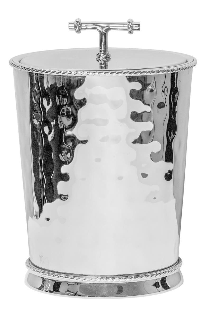 Juliska Graham Stainless Steel Lidded Ice Bucket & Tongs Set, Alternate, color, Silver