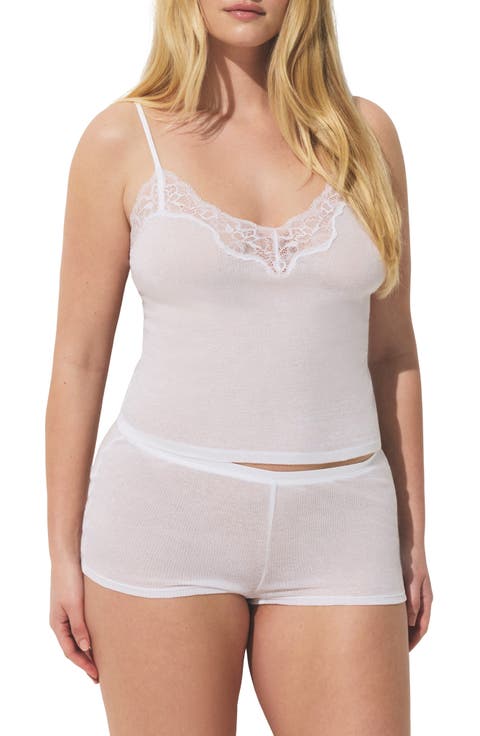 Lace Cami & Shorts Set (Regular & Plus)