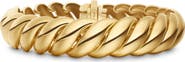 David Yurman Sculpted Cable Bracelet in 18K Yellow Gold, 14mm