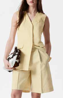 & Other Stories Cotton Blend Bermuda Shorts