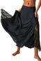 Make You Mine Lace Inset Satin Maxi Slip Skirt