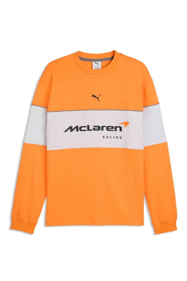 McLaren Long Sleeve Cotton Graphic T-Shirt, Alternate, color, PAPAYA