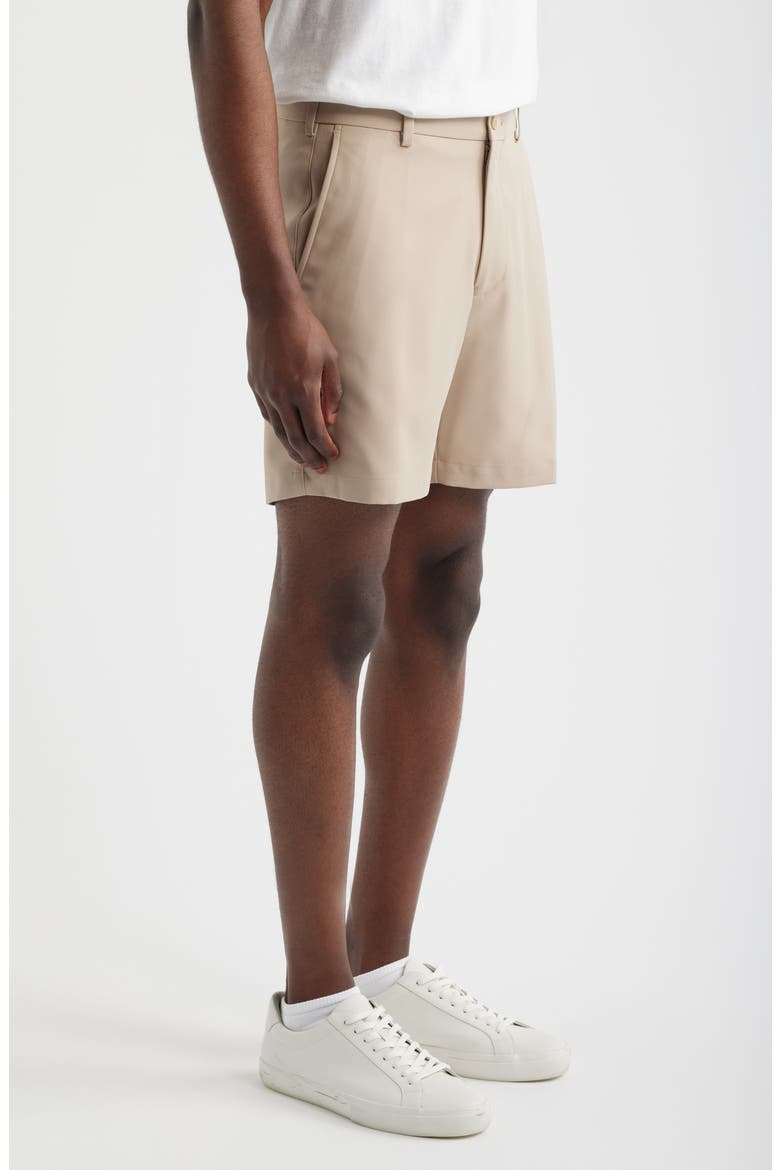 Salem 7-Inch High Drape Performance Shorts, Alternate, color, KHAKI