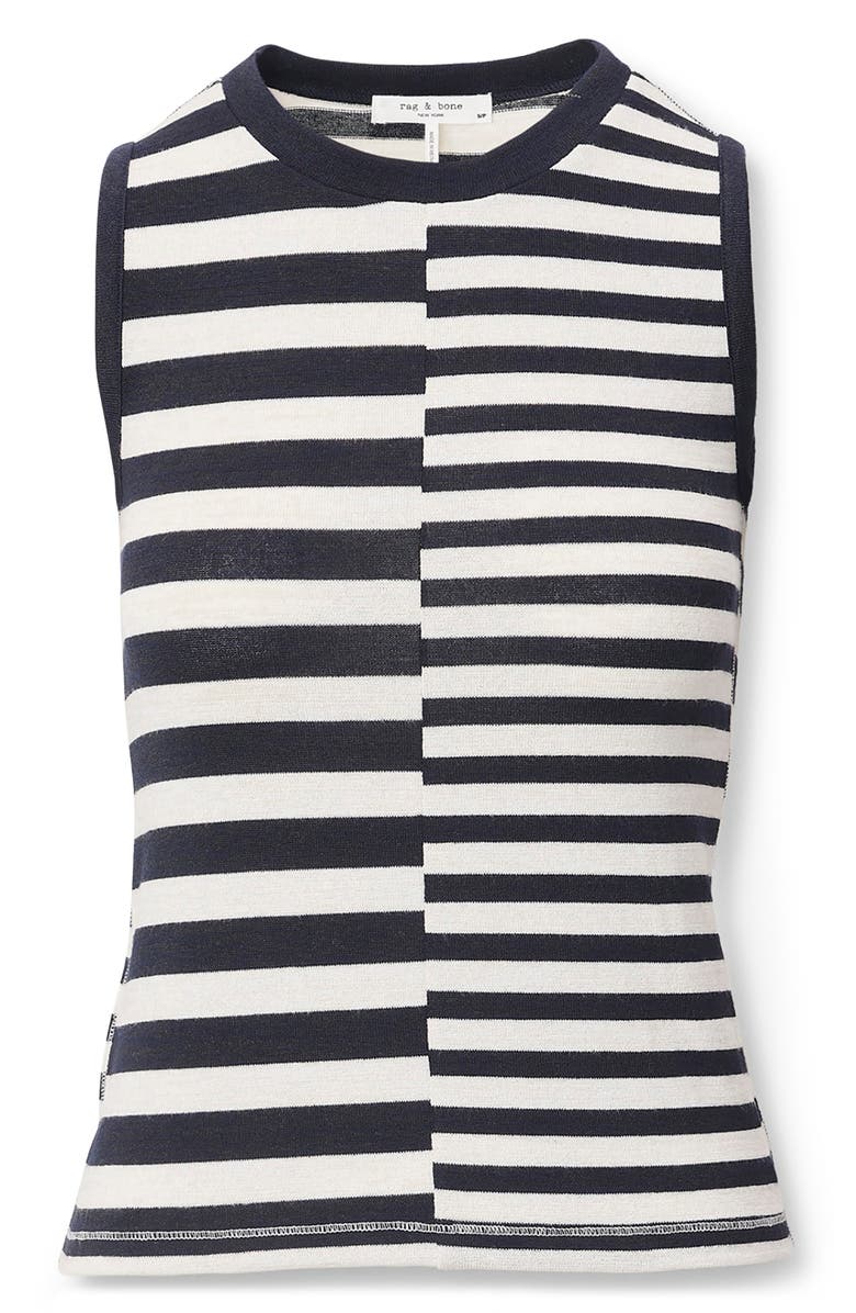 rag & bone Mixed Stripe Knit Tank, Alternate, color, 