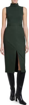 Theory Belted Sleeveless Sheath Dress