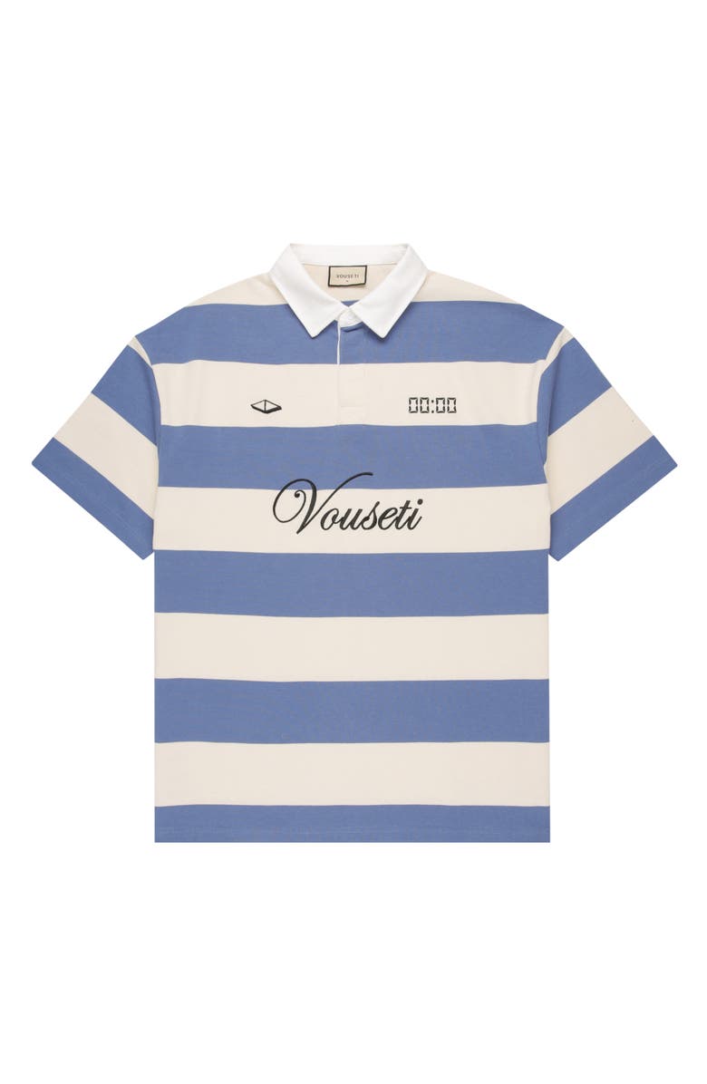 VOUSETI Post Game Stripe Cotton Polo, Alternate, color, 