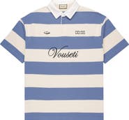 VOUSETI Post Game Stripe Cotton Polo